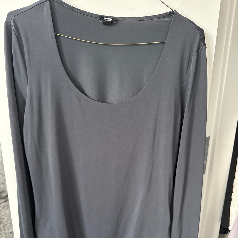 EXPRESS body contour L bodysuit navy blue